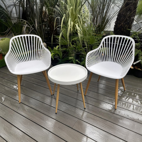 садовый гарнитур KOOPMAN WHITE GRS PP 3PCS