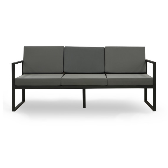 ბაღის გარნიტური HOBEL MOUTH 3+1+1 METAL BLACK /OXFORD-6142 (4)