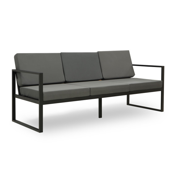 ბაღის გარნიტური HOBEL MOUTH 3+1+1 METAL BLACK /OXFORD-6142 (4)