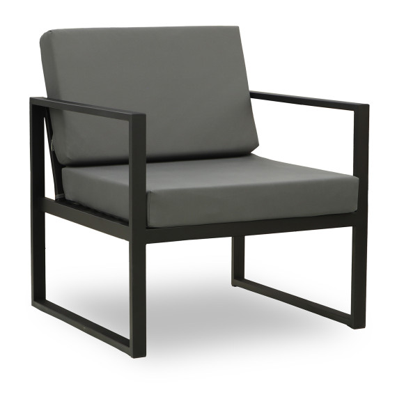 ბაღის გარნიტური HOBEL MOUTH 3+1+1 METAL BLACK /OXFORD-6142 (4)