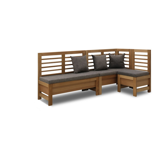 кухонный уголок HOBEL CORNER OLIVER WOOD NATURAL/LEONARDO 5 R (5)
