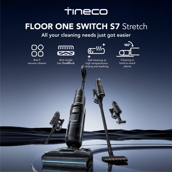 vacuum cleaner wireless TINECO FLOOR ONE SWITCH S7 STRETCH BLACK