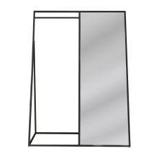 вешалка HOBEL MIA HANGER BLACK METAL/MIRROR (1)