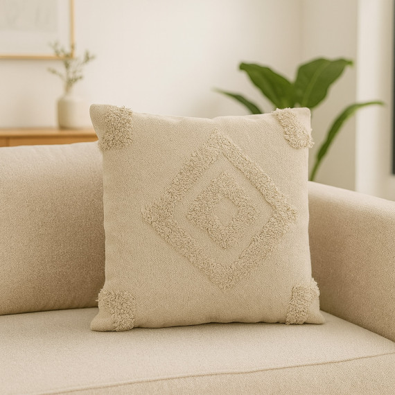 ბალიში KOOPMAN 45X45CM COTTON TUFTED (839436)