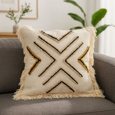 pillow KOOPMAN 45X45CM WITH FRINGLES (541237)