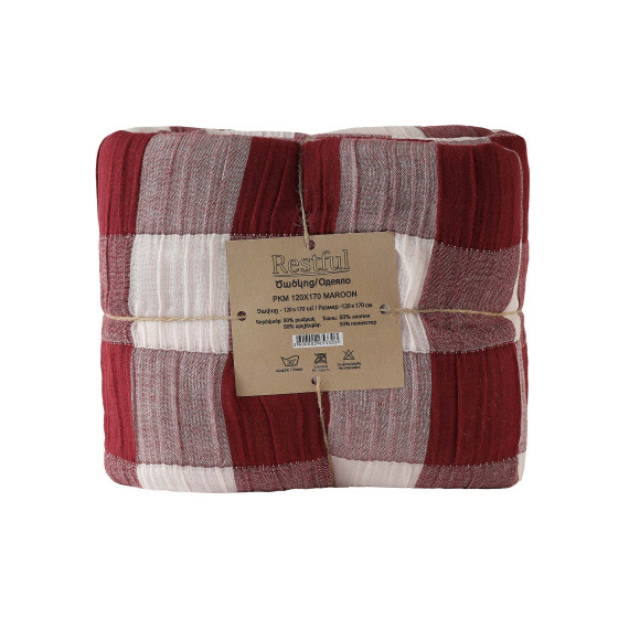 плед RESTFUL PKM 120X170 MAROON