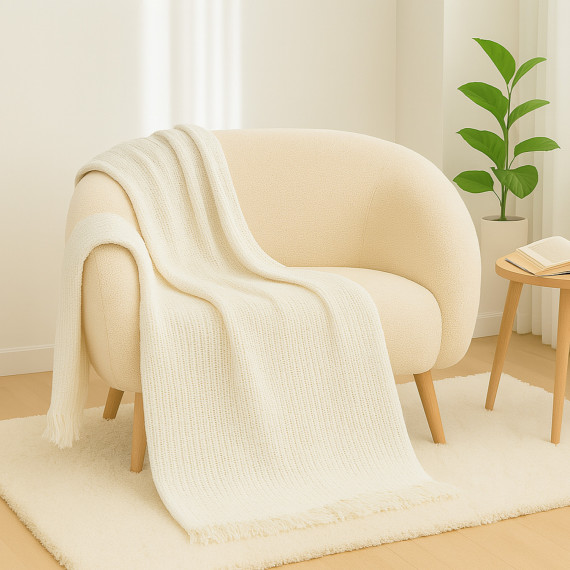 плед KOOPMAN 130X170CM THROW COTTON