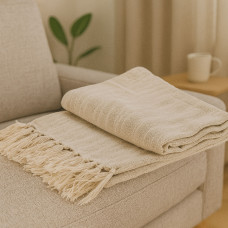 плед KOOPMAN 130X170CM THROW COTTON 4ASS CL