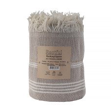 plaid RESTFUL AC 170X200 LI BEIGE