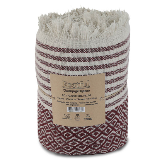 პლედი RESTFUL AC 170X200 SBL PLUM