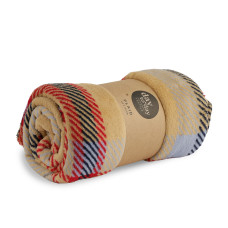 plaid KOOPMAN BLANKER CHECKER 150X125CM 4ASS