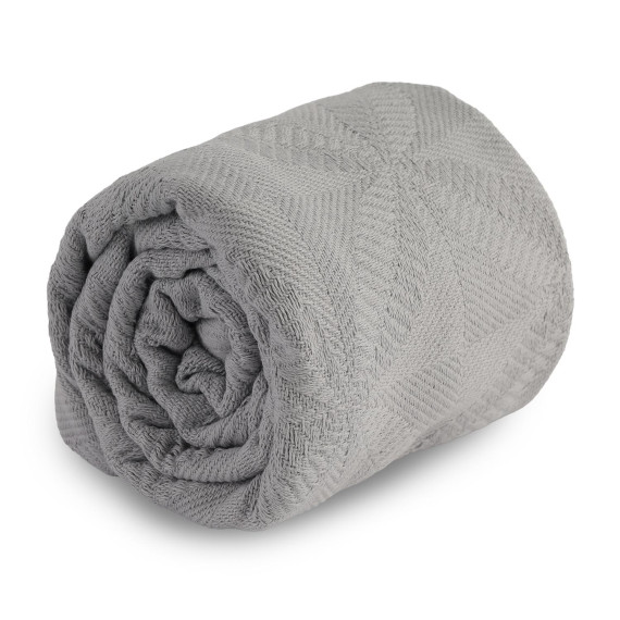 plaid RESTFUL JP 100X115 LIGHT GREY