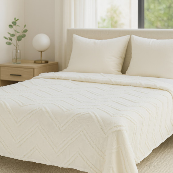 покрывало RESTFUL NAKI01 180X250 LIGHT CREAM