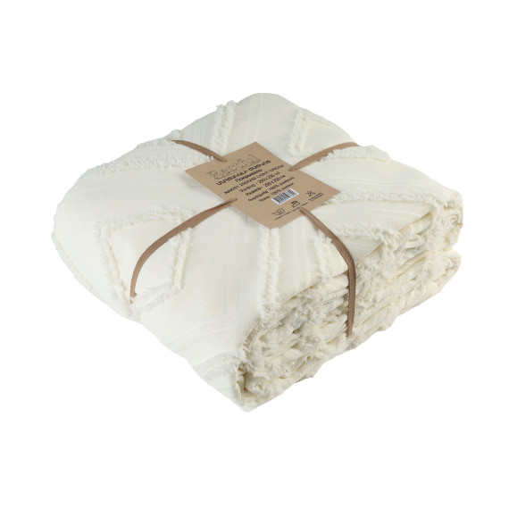 bed cover RESTFUL NAKI01 250X250 LIGHT CREAM