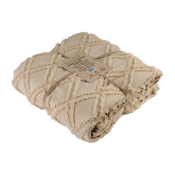 bed cover RESTFUL NAKI02 180X250 BEIGE