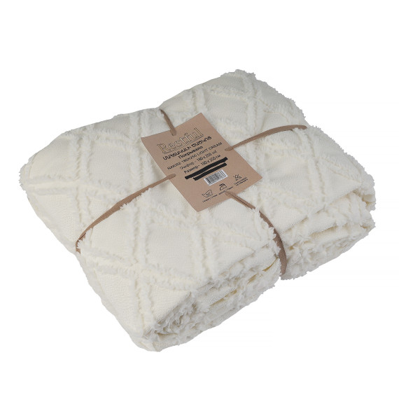 bed cover RESTFUL NAKI02 180X250 LIGHT CREAM