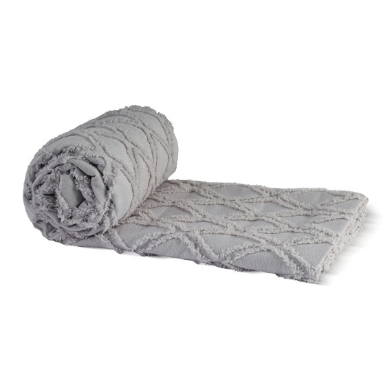 bed cover RESTFUL NAKI02 180X250 LIGHT GREY