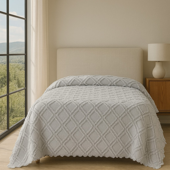 bed cover RESTFUL NAKI02 180X250 LIGHT GREY