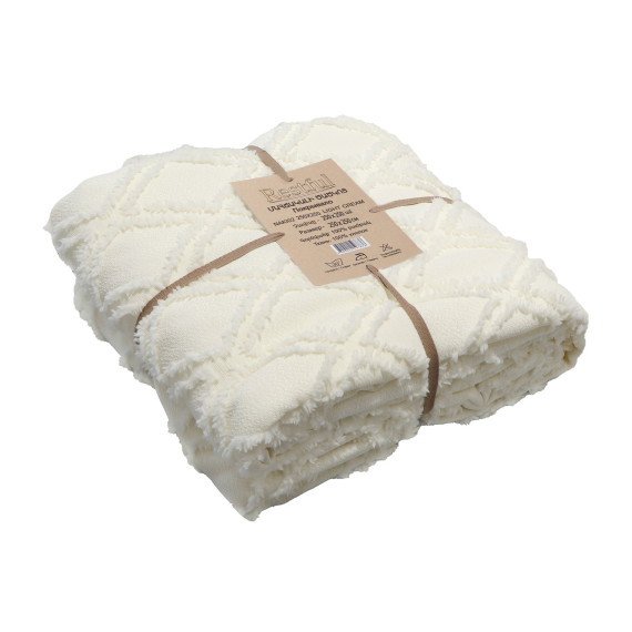 bed cover RESTFUL NAKI02 250X250 LIGHT CREAM