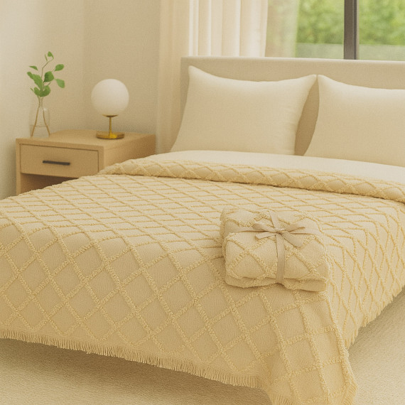 покрывало RESTFUL NAKI03 180X250 BEIGE