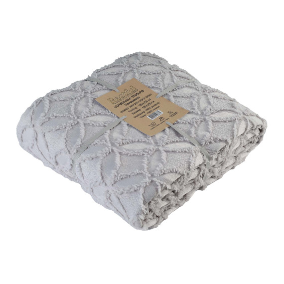 bed cover RESTFUL NAKI03 180X250 LIGHT GREY