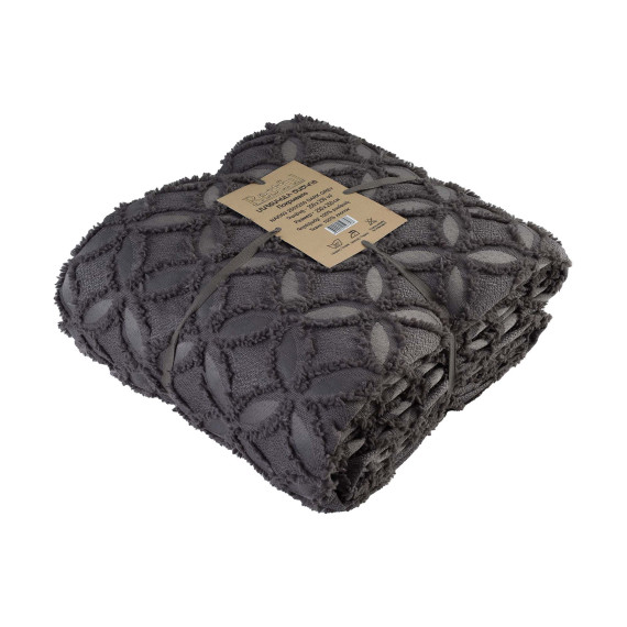 покрывало RESTFUL NAKI03 250X250 DARK GREY