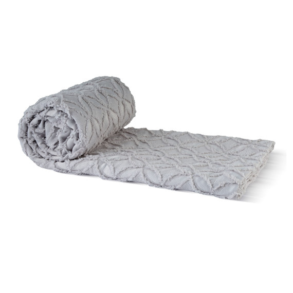 bed cover RESTFUL NAKI03 250X250 LIGHT GREY