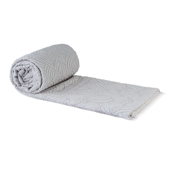 bed cover RESTFUL NAKI04 250X250 LIGHT GREY