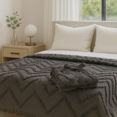 покрывало RESTFUL NAKI05 180X250 DARK GREY