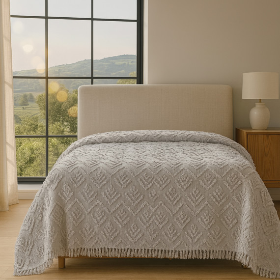 გადასაფარებელი RESTFUL NAKI05 250X250 LIGHT GREY