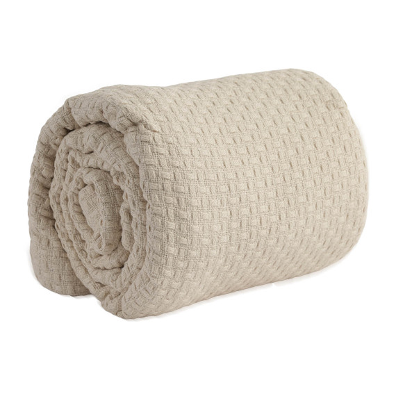 plaid RESTFUL NP 100X115 LIGHT CREAM