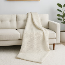 plaid RESTFUL PP 210X230 LIGHT CREAM