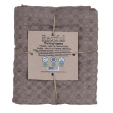 plaid RESTFUL TENCEL 100X115 CAPPUCCINO