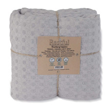 plaid RESTFUL TENCEL 150X230 LIGHT GREY