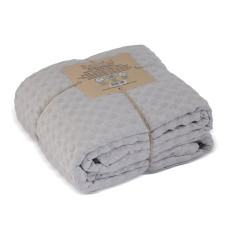 plaid RESTFUL TENCEL 150X230 LIGHT GREY