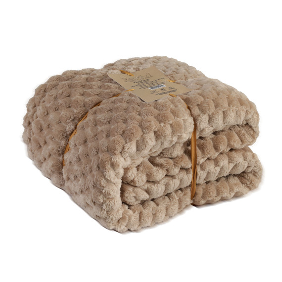 პლედი RESTFUL WELLSOFT CUBE 240X240 BEIGE