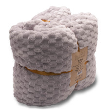 plaid RESTFUL WELLSOFT CUBE 240X240 LIGHT GREY