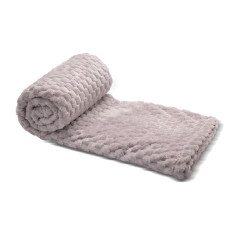 plaid RESTFUL WELLSOFT CUBE 240X240 LIGHT GREY