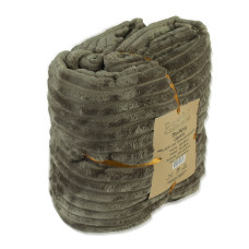 plaid RESTFUL WELLSOFT LINE 150X240 SILVER BEIGE