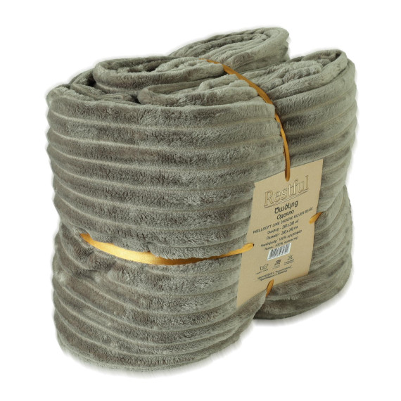 პლედი RESTFUL WELLSOFT LINE 240X240 SILVER BEIGE