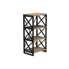 წიგნის კარადა და თარო HOBEL LOFT-SH-139-M BLACK/ K003 (1)