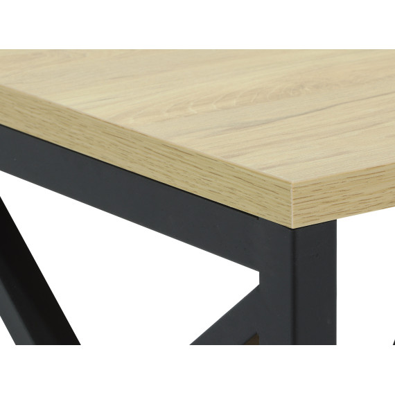 წიგნის კარადა და თარო HOBEL LOFT-SH-139-M BLACK/ K003 (1)