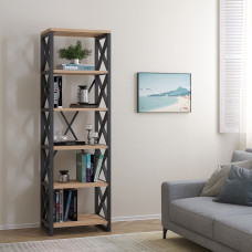 bookcase & shelving HOBEL LOFT-SH-139-L BLACK/ K003 (1)