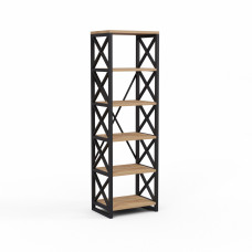 bookcase & shelving HOBEL LOFT-SH-139-L BLACK/ K003 (1)