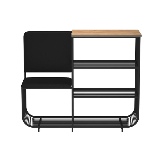 тумба для обуви HOBEL WMX-SH-666 METAL BLACK L (1)