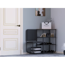 тумба для обуви HOBEL WMX-SH-666 METAL BLACK L (1)
