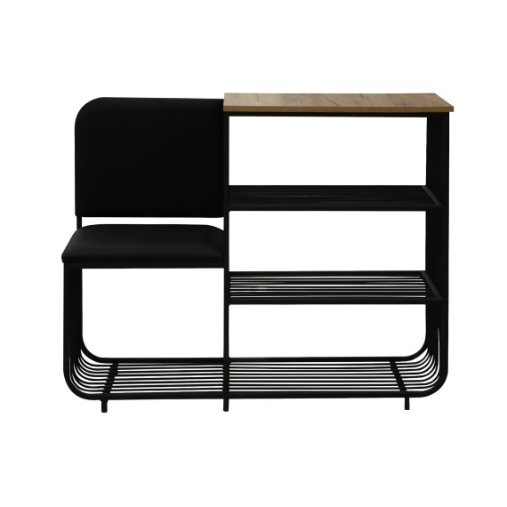 тумба для обуви HOBEL WMX-SH-666 METAL BLACK L (1)