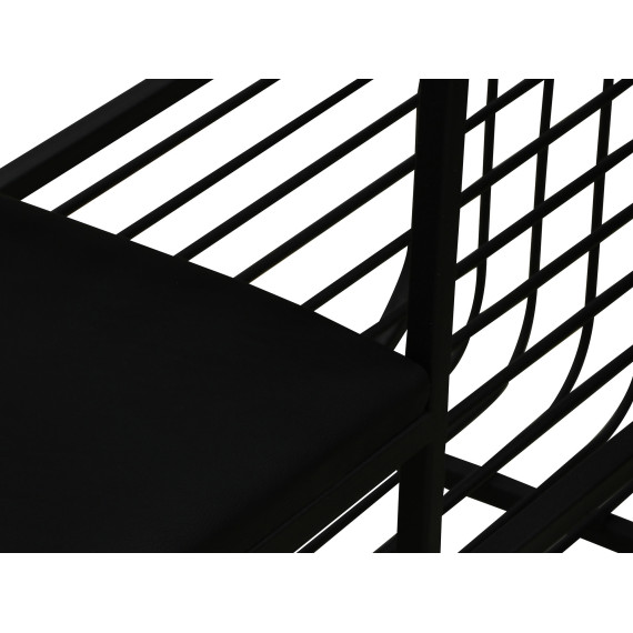 тумба для обуви HOBEL WMX-SH-666 METAL BLACK L (1)