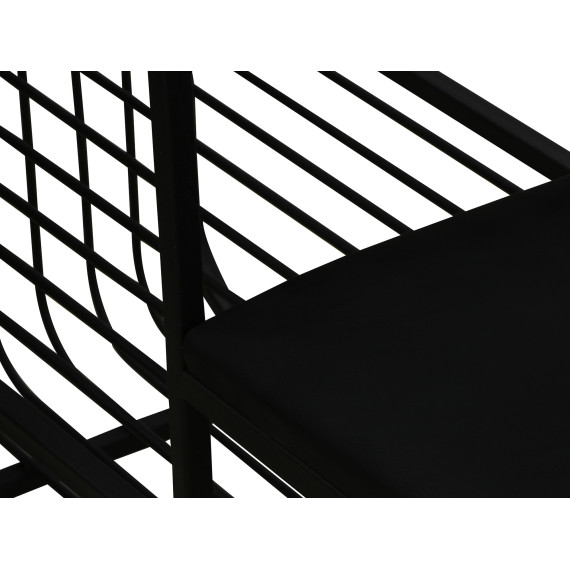 тумба для обуви HOBEL WMX-SH-666 METAL BLACK R (1)