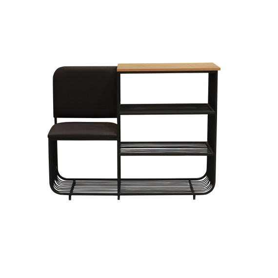 тумба для обуви HOBEL WMX-SH-666 METAL BROWN L (1)
